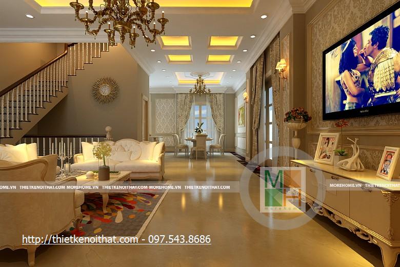 Thiết kế biệt thự Vincom Village tân cổ điển - Nhà chị Thoa